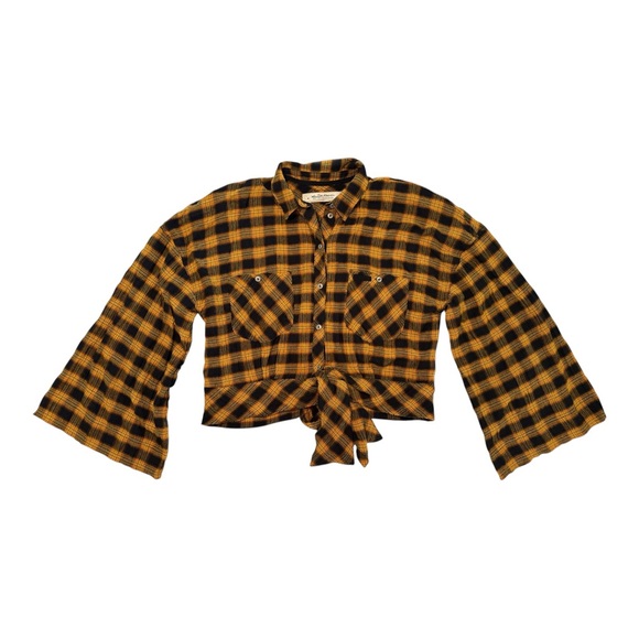 Free People We The Free Sakura Plaid Top - Picture 6 of 7